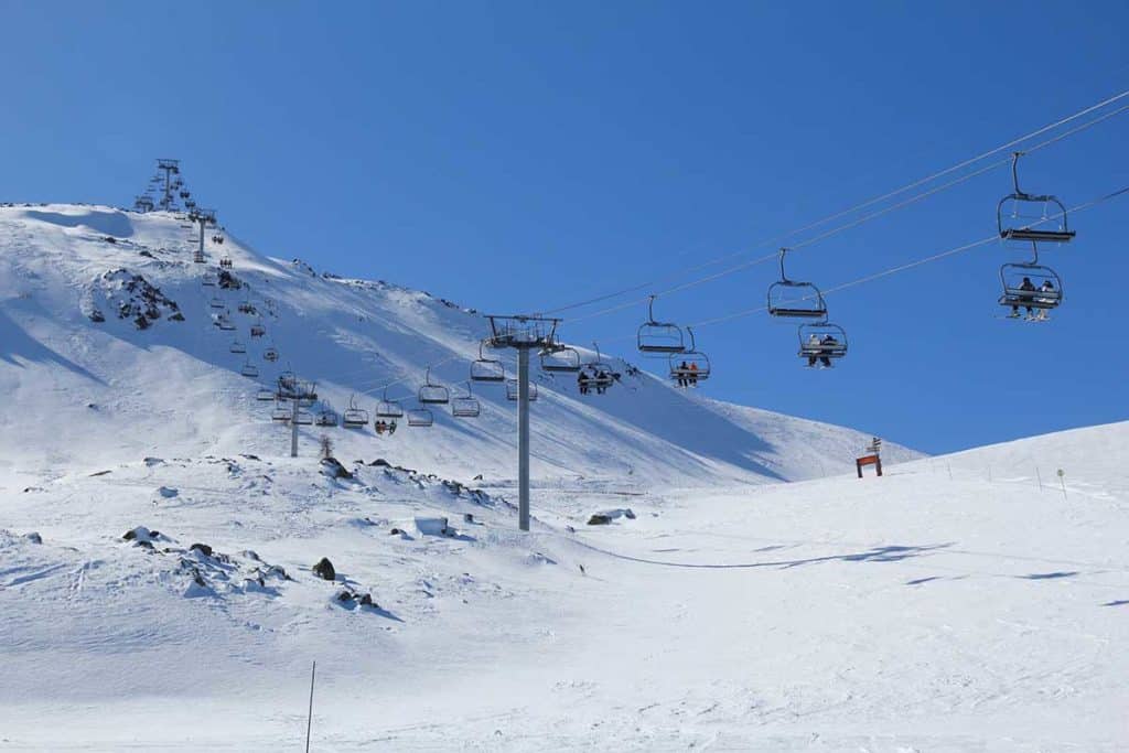 domaine de ski de Valloire dans les Alpes